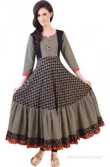 Libas Printed Women's Anarkali Kurta